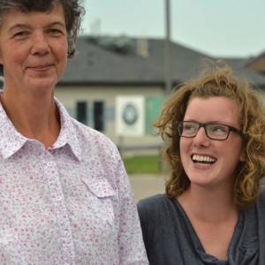 Monika Zinn (l) and Kalynn Spain attended the meeting in Winnipeg.