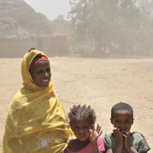 woman and children in Africa