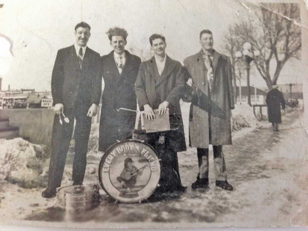 antique photo of musicians