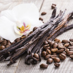 vanilla pods and coffee beans