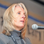 Jennifer Walker speaks during the annual Manitoba Dairy Conference in Winnipeg.