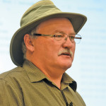 Brandon-area producer Brian Harper discussed his transition to high stock density grazing at a workshop in Brandon on Feb. 23.