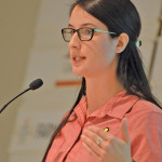 Justine Cornelson, agronomy specialist with the Canadian Canola Council discussed the presence of clubroot in Manitoba at the Dauphin Agriculture Society’s Farm Outlook 2016.
