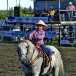 Chloe Potvin was among the young cowgirls competing at Minnedosa.