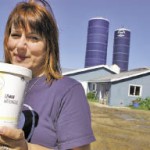 Dairy farmer Lisa Dyck launched a line of hand-crafted ice creams made from milk from the dairy farm she and her husband own between Beausejour and Anola.  photo: lorraine stevenson