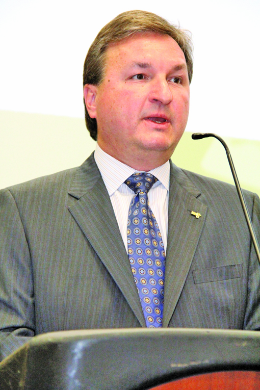 KAP president Doug Chorney says KAP will do more to get companies to collect the farm organization’s checkoff and encourage farmers to be KAP members.  photo: allan dawson