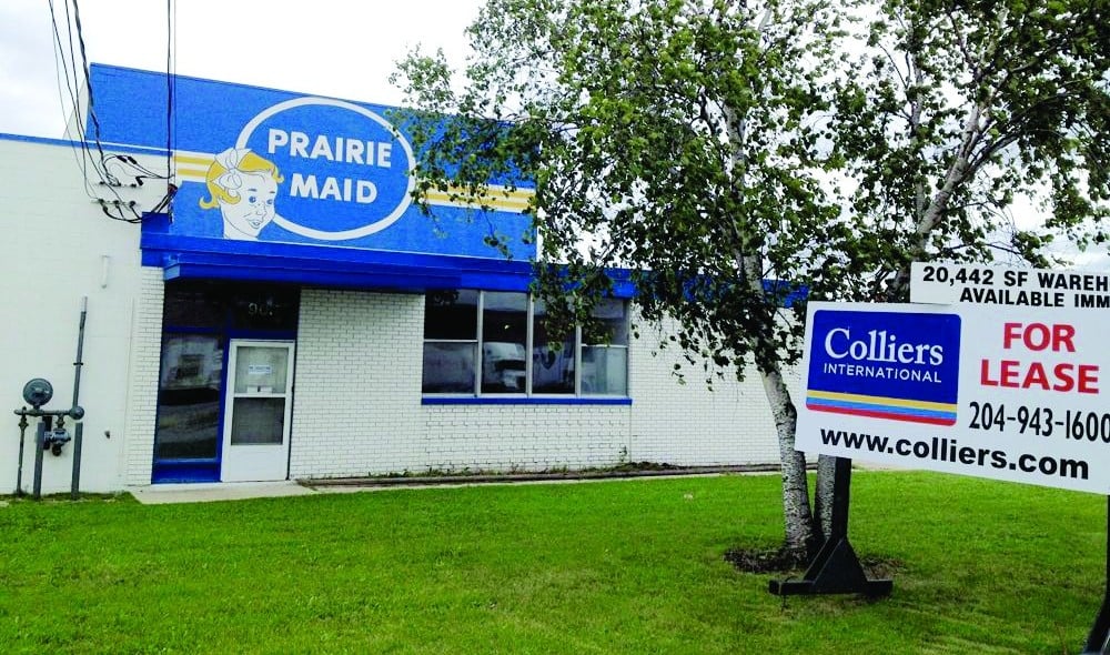 Associated Brands’ Winnipeg processing plant, where Prairie Maid was made, is now empty and the building is available for lease.