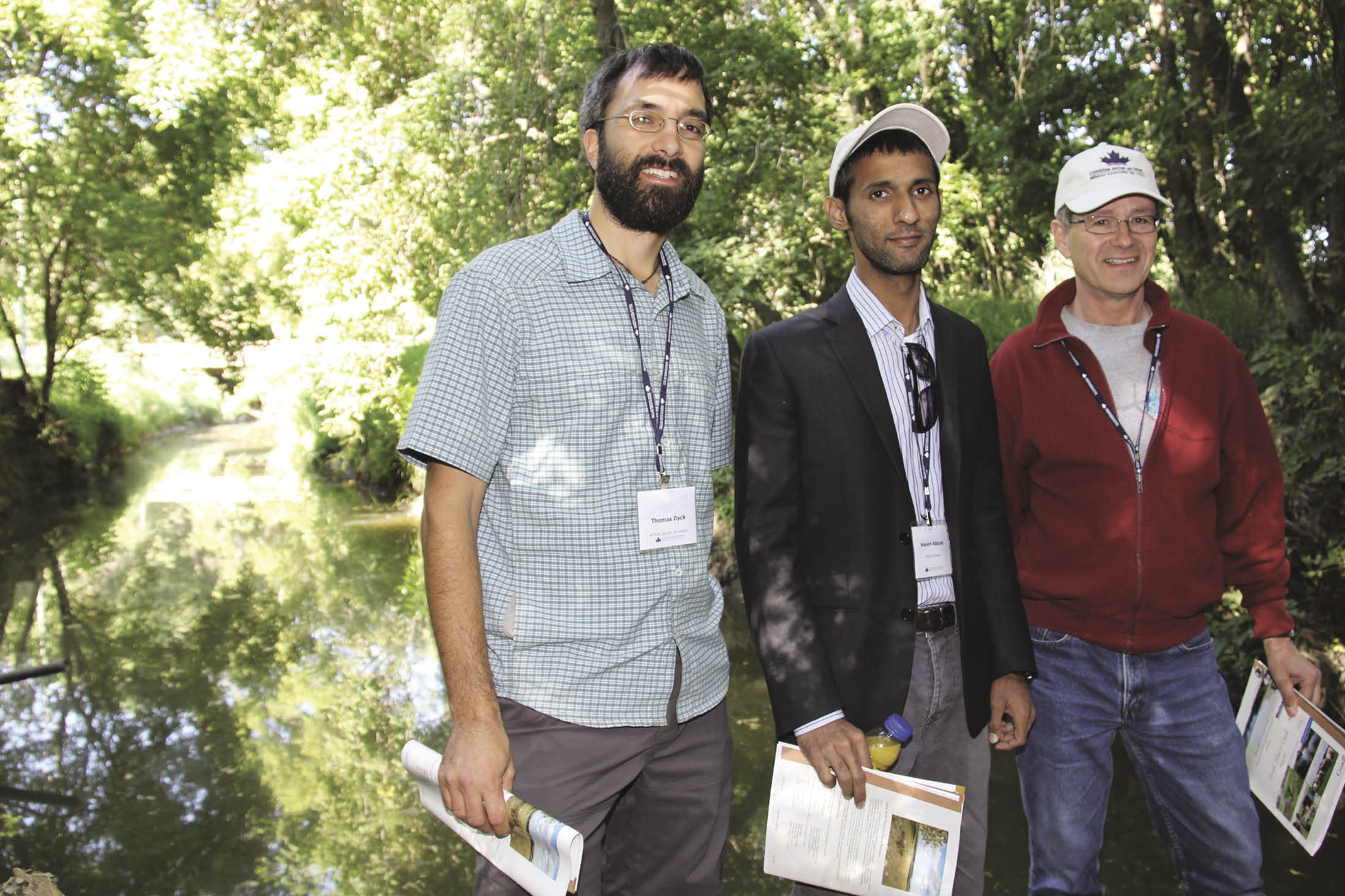 Thomas Dyck, Naeem Abbasi and Simon Courtenay participated in the workshop.&ensp;photo: allan dawson