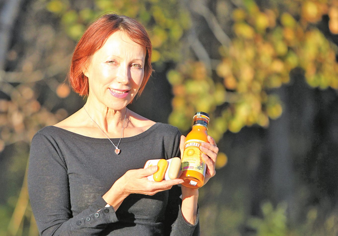 Mila Maximets is the creator of Solberry, a sea buckthorn purée made in Manitoba.  Photo: Shannon VanRaes