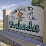 Waskeda welcome sign.