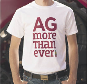 The Ag More Than Ever booth will feature “ag swag,” including aprons, tuques, caps, T-shirts, and bale and bin wraps.