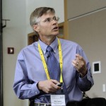 Dr. Billy Flowers speaking at the Banff Pork Seminar.