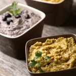 Containers of curry dip