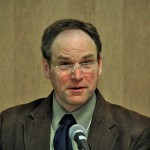 Middle-aged man wearing glasses