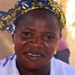 An African woman smiling