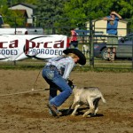 Cassie Peake of Binscarth is a five-event cowgirl including a goat-tying competitor.