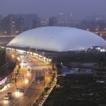 large covered dome tent