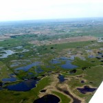 flooded rural area in Manitoba