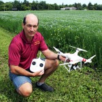 MAFRD’s Rejean Picard was spreading the word about drones and the required certification for flying them at the recent Crop Diagnostic School.