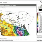 weather map of the Canadian prairies
