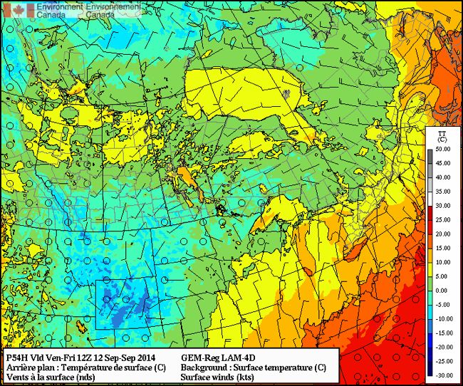 Some weather models point to widespread frost Friday (Sept. 12) in western Manitoba.