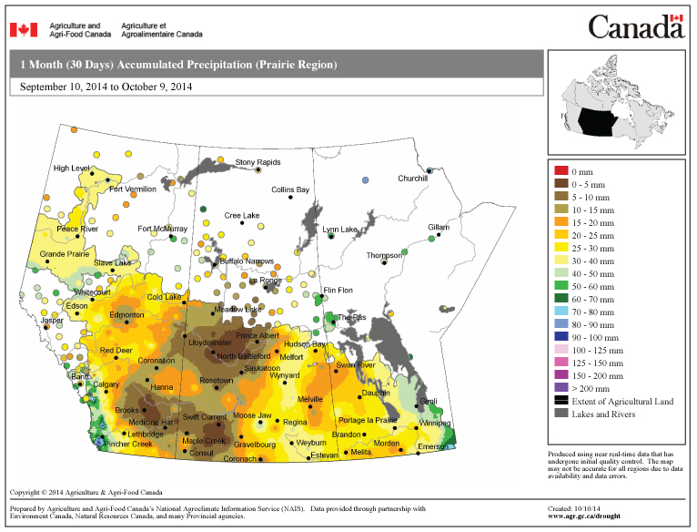 prairie weather map