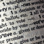 vote definition in a dictionary