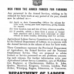 world war 2 department of labour notice