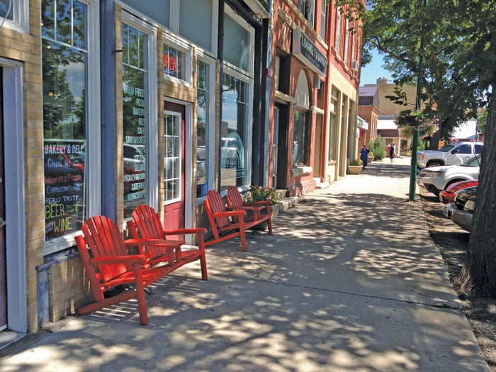 downtown Souris, Manitoba