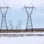 Farmers will have to steer clear of hydro towers such as these. Aerial spraying also may no longer be an option for some since pilots refuse to go near Hydro towers and lines.