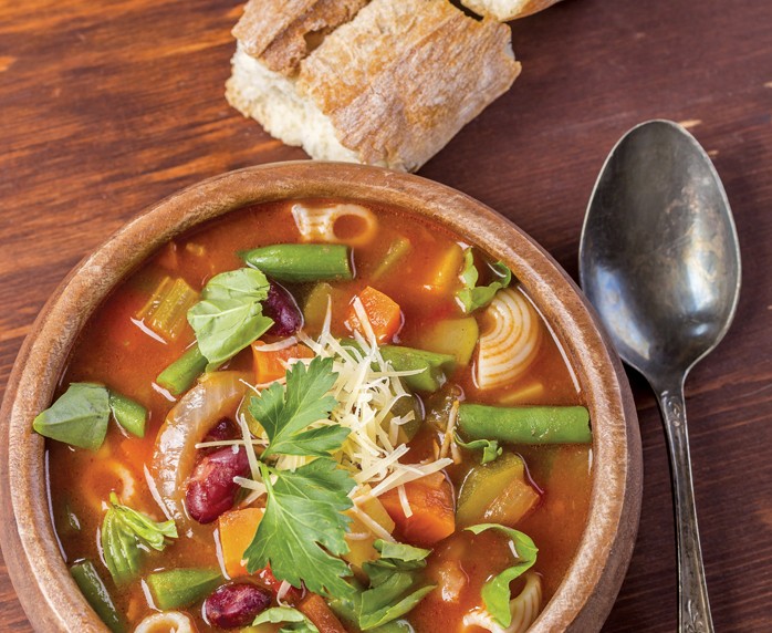 bowl of Minestrone soup