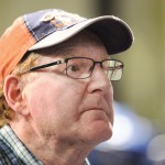 man at a speaking event