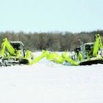 Amphibexes breaking ice