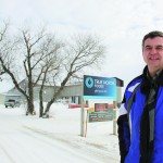 Calvin Vaags, owner and operator of True North Foods, stands outside the soon-to-be only federally certified beef-processing plant in Manitoba.
