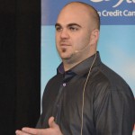 man speaking at event