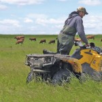 Brett McRae is a young producer who owns and operates Mar Mac Farms with his family just outside of Brandon, with 210 head of purebred Angus and Simmental cows and 1,000 acres of grains and oilseeds.