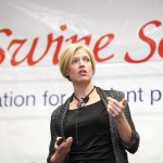 woman speaking at a seminar