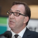 Minister Ron Kostyshyn at Ag Awareness Day at the Manitoba legislature. 