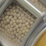 chickpeas in a testing lab