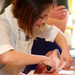 Pork Chop participants were given the opportunity to try a few cuts for themselves.