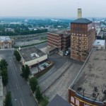 overhead view of the city of Brandon