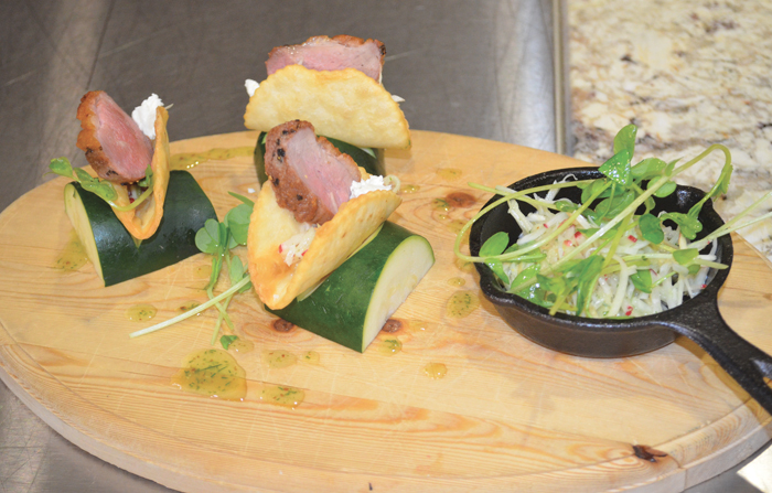 Nick Ewasiuk’s duck taco with a honey Dijon vinaigrette slaw appetizer was a judge favourite on day two of ACC’s culinary competition.