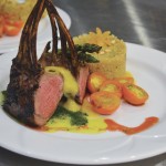 Whitney Glasglow came in a close second to Nick Ewasiuk with her marinated rack of lamb and cherry sauce with quinoa pilaf and a lime peanut vinaigrette and grilled asparagus.