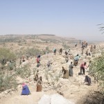 people in Africa on a hillside