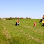 Highway cleanup is an annual end-of-May event, dispatching 4-H’ers to the roadways around their communities to pick up trash such as drink cans and bottles, twine and junk food containers. Young 4-H’ers all wear high-visibility vests and are supervised by their parents and other adult volunteers while cleaning up highways with signage cautioning motorists.