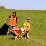 Highway cleanup is an annual end-of-May event, dispatching 4-H’ers to the roadways around their communities to pick up trash such as drink cans and bottles, twine and junk food containers. Young 4-H’ers all wear high-visibility vests and are supervised by their parents and other adult volunteers while cleaning up highways with signage cautioning motorists.