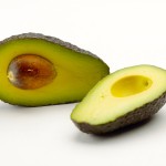 avocado sliced in half