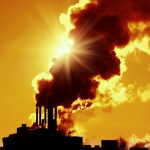 smokestacks emitting CO2 emissions