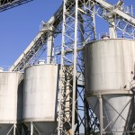 Grain Silos in New Orleans Port