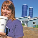 Lisa Dyck with her ice cream product